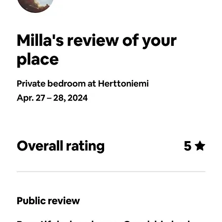 Homestay Private Only In At Herttoniemi